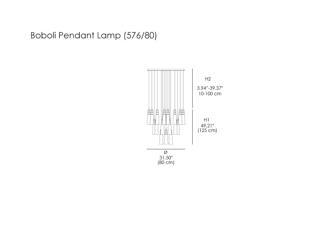 Boboli Pendant Lamp 576/80
