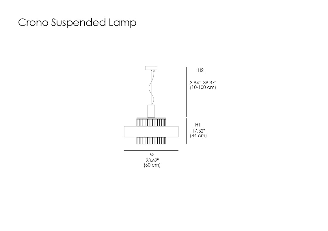 Crono Suspended Lamp