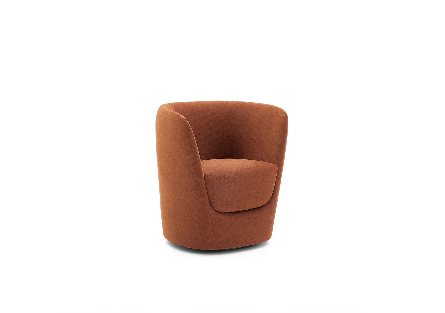 Oplà Swivel Armchair Red Bellis 35 Fabric (Quick Ship)