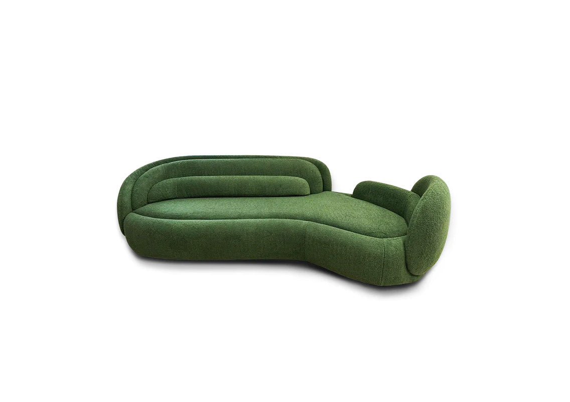 Peonia 114" Sofa In Acacia 15 Fabric (Quick Ship)