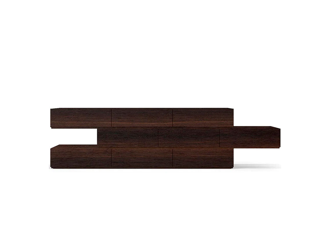 People 9-Drawer Dresser In Burnt Oak (Quick Ship)