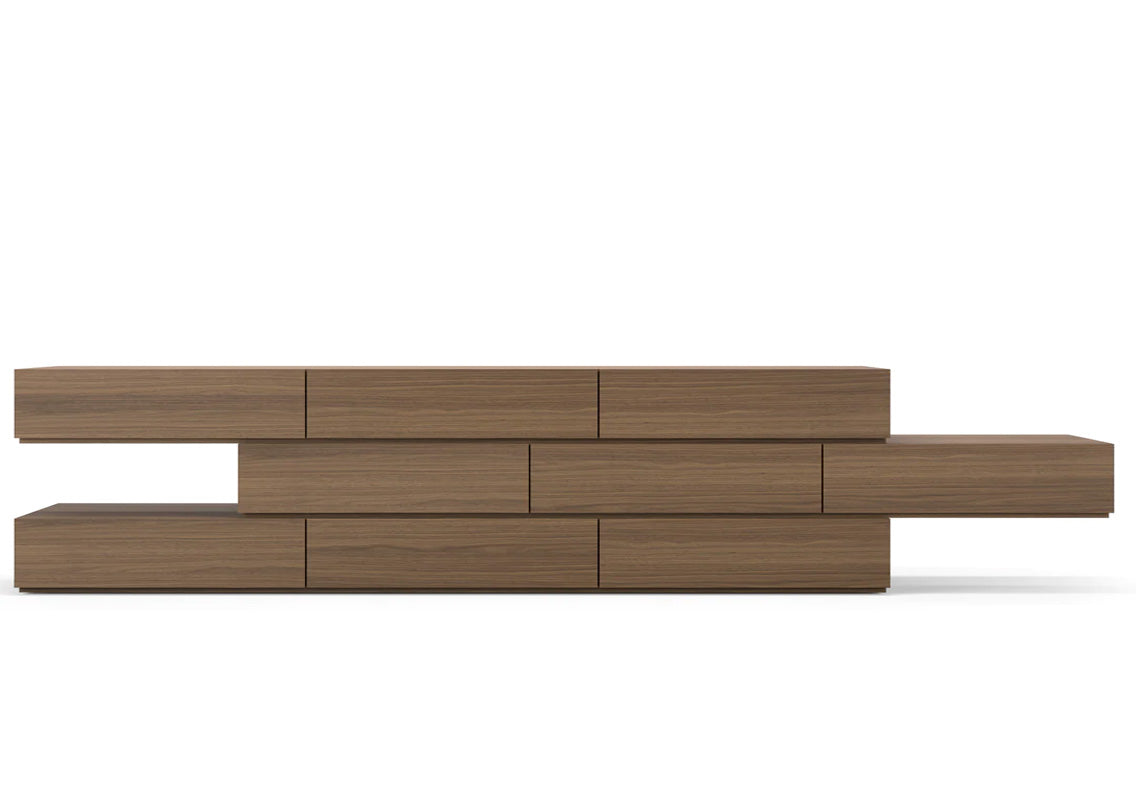 People 9-Drawer Dresser In Walnut (Quick Ship)