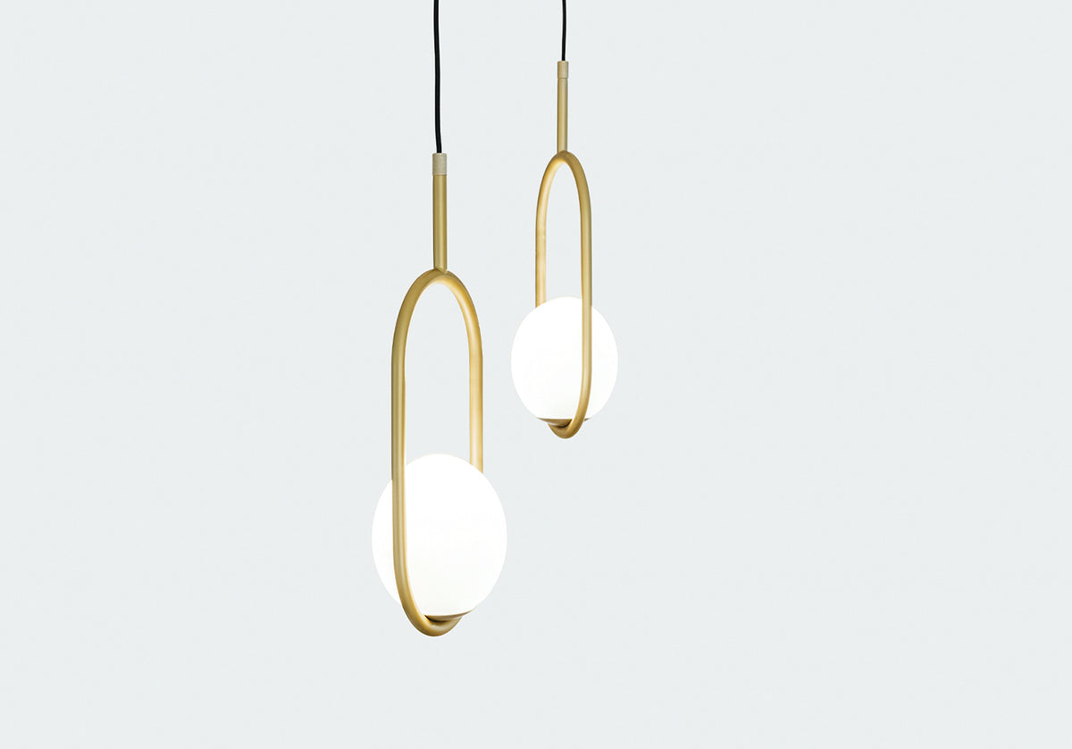 C_Ball S1 Brass Suspended Lamp (Quick Ship)