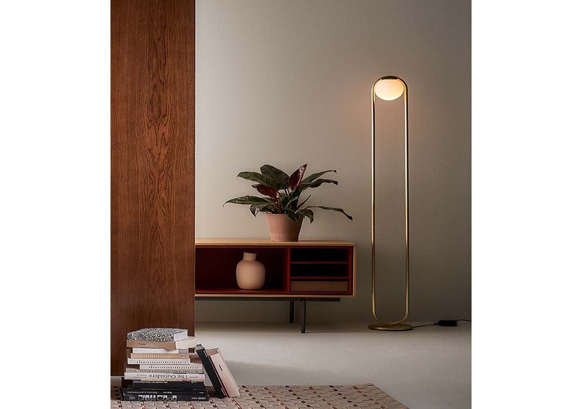 C_Ball F Brass Floor Lamp (Quick Ship)