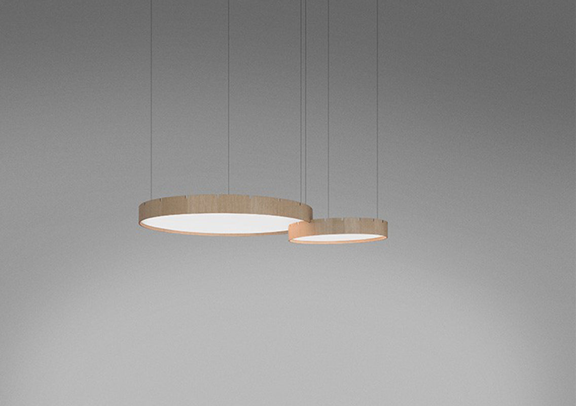 Castle S90 Natural Oak Suspended Lamp (Quick Ship)