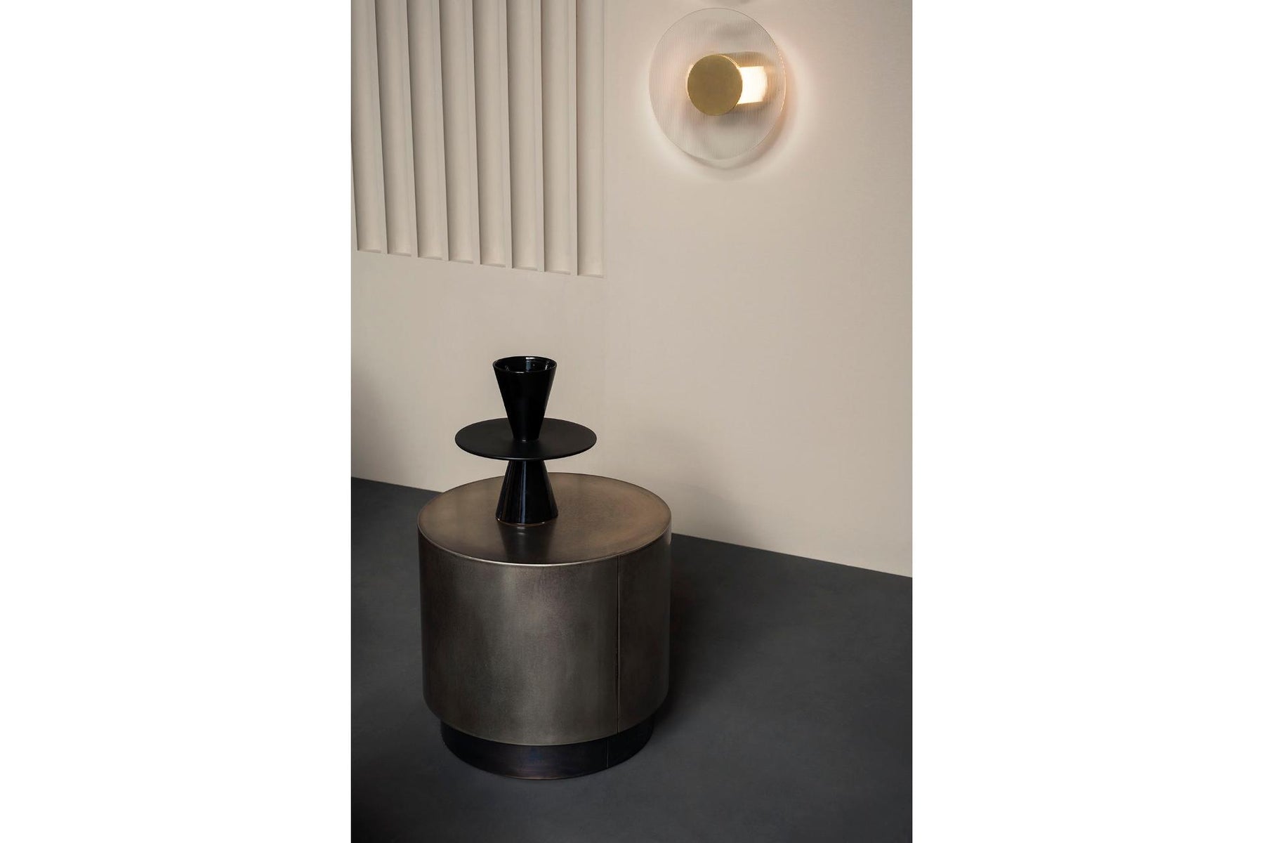 Loren tall round coffee table (Floor Model)