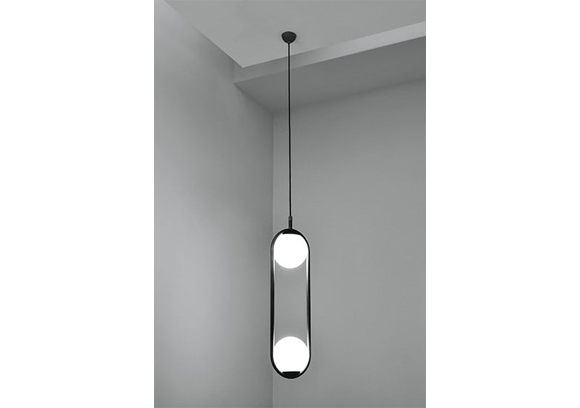 C_Ball S2 Black Suspended Lamp (Quick Ship)