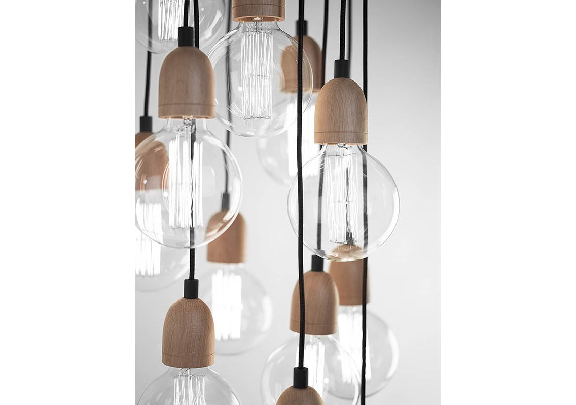 Ilde Wood Max S19 Suspended Lamp