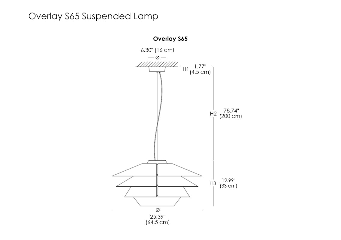 Overlay S65 Suspended Lamp