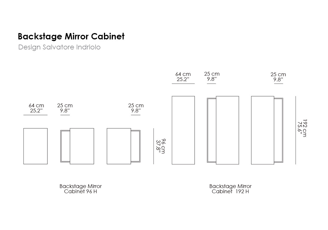 Backstage Mirror Cabinet with Shelves & Shoe Storage