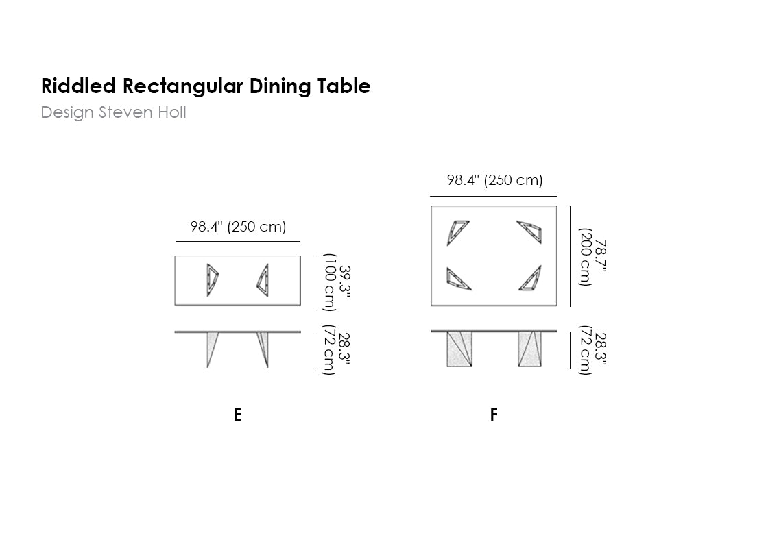 Riddled Rectangular Dining Table