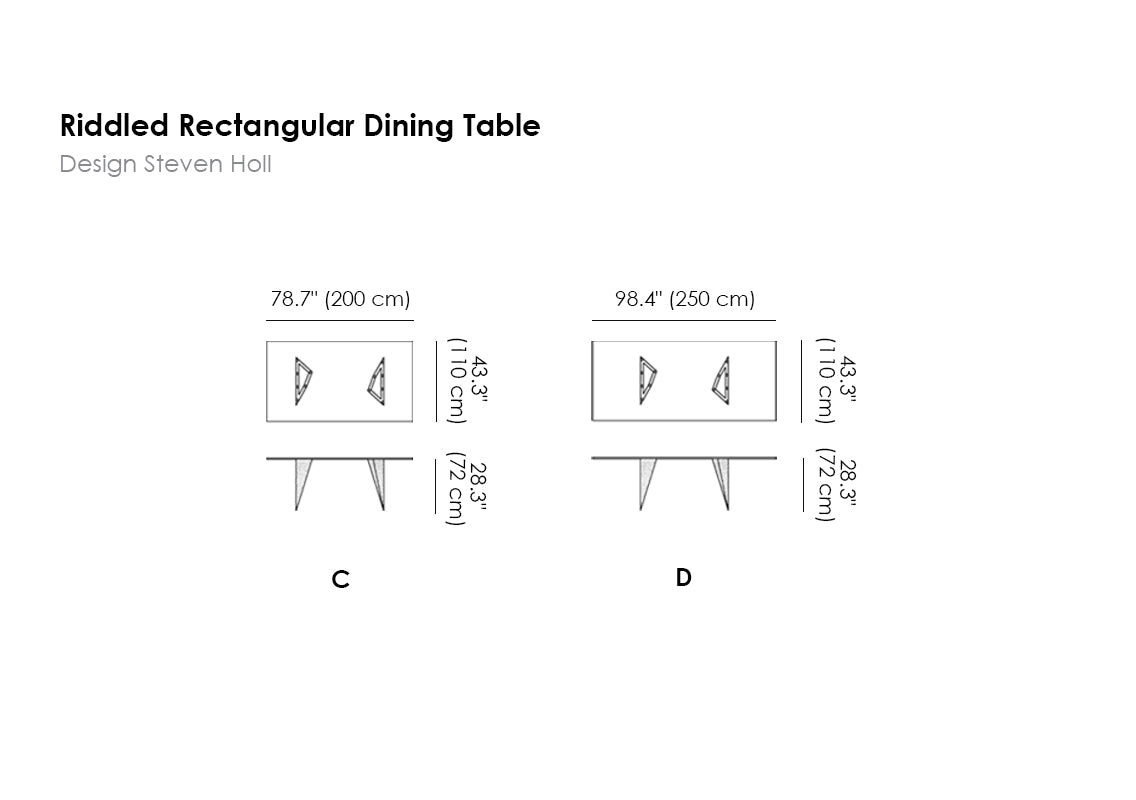 Riddled Rectangular Dining Table
