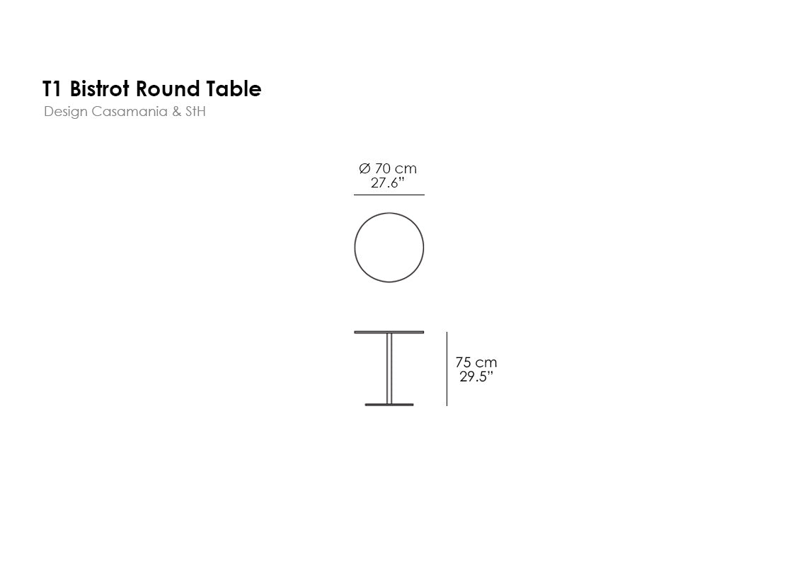 T1 Bistrot Round Table