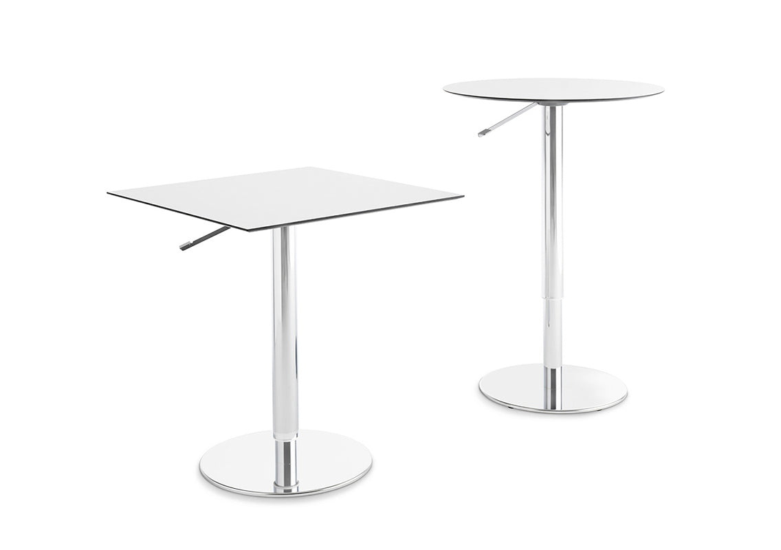 T2 Bistrot Round Table With Adjustable Height