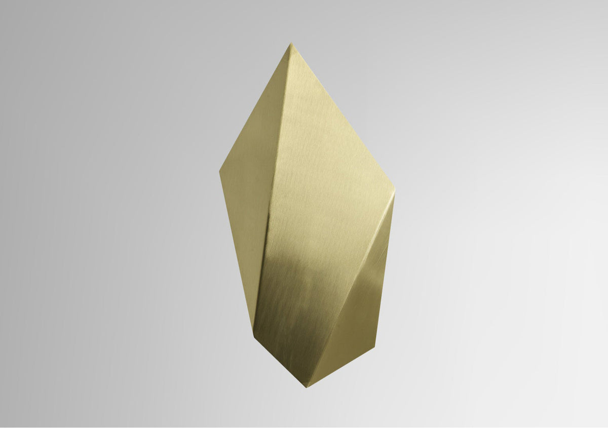 Abstract Wall Lamp In Satin Brass (Quick Ship)
