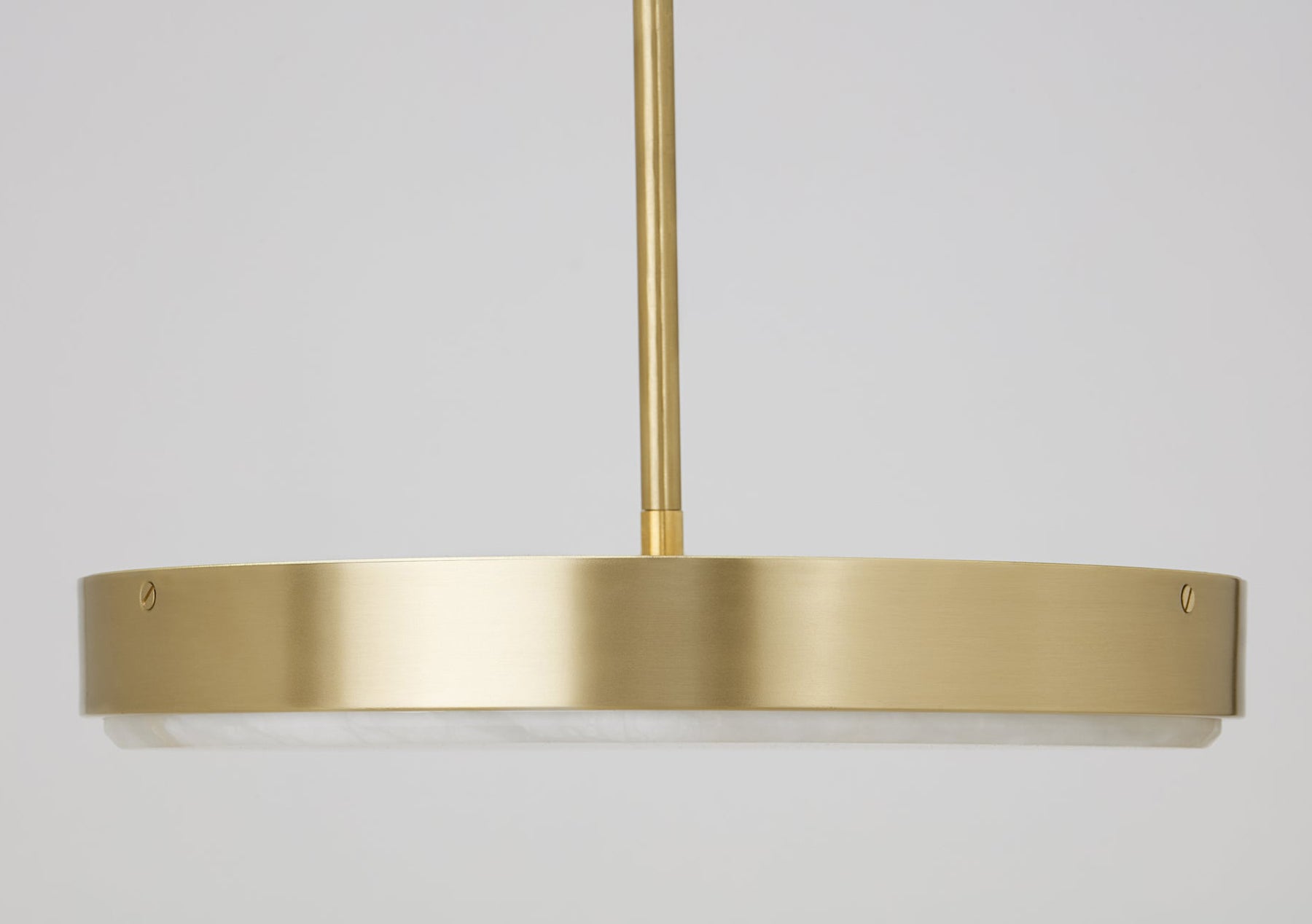 Anvers Medium Pendant Lamp In Satin Brass With Honed Alabaster (Quick Ship)