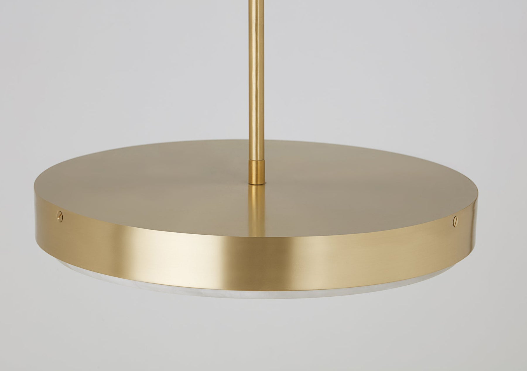 Anvers Medium Pendant Lamp In Satin Brass With Honed Alabaster (Quick Ship)