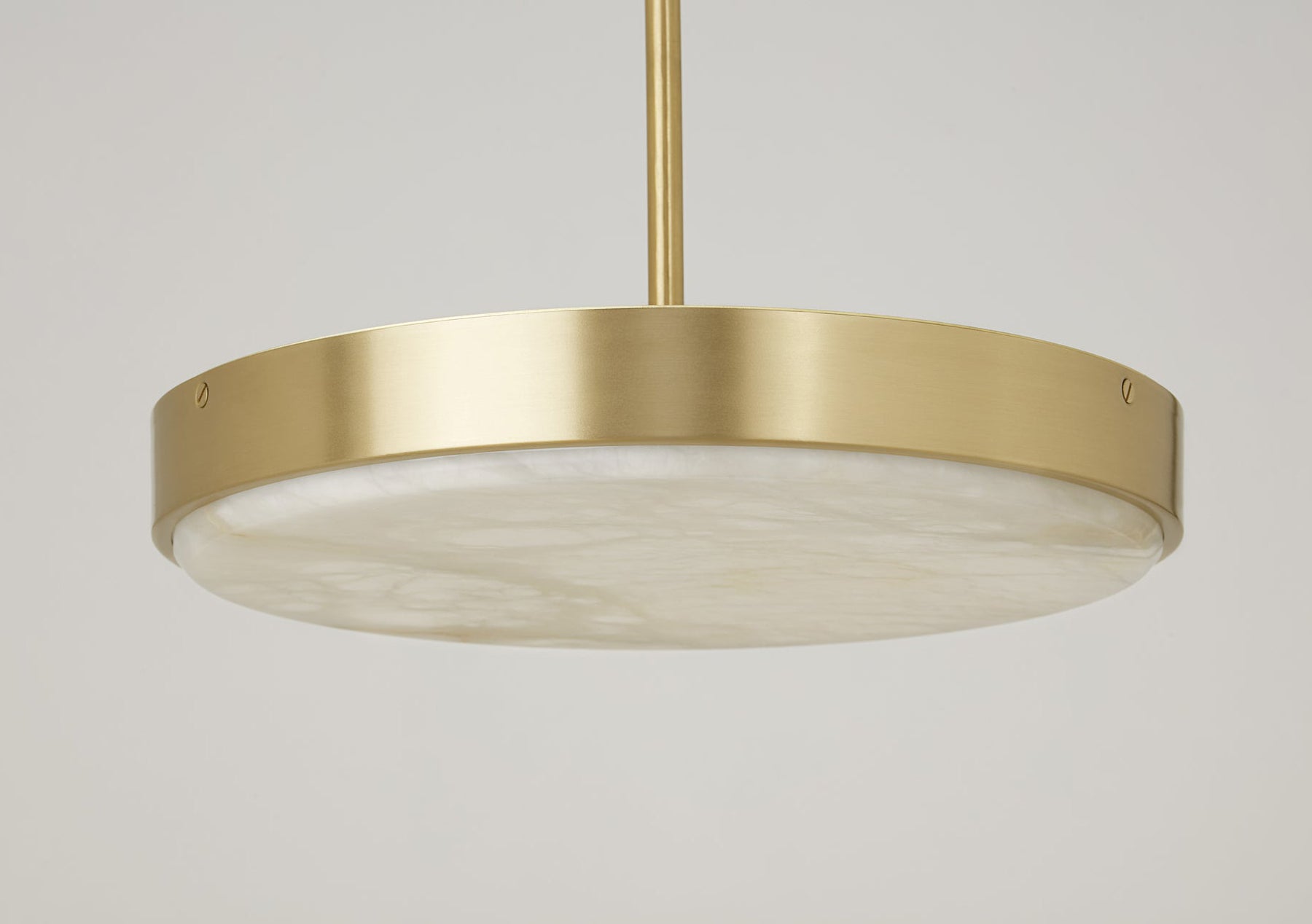 Anvers Medium Pendant Lamp In Satin Brass With Honed Alabaster (Quick Ship)