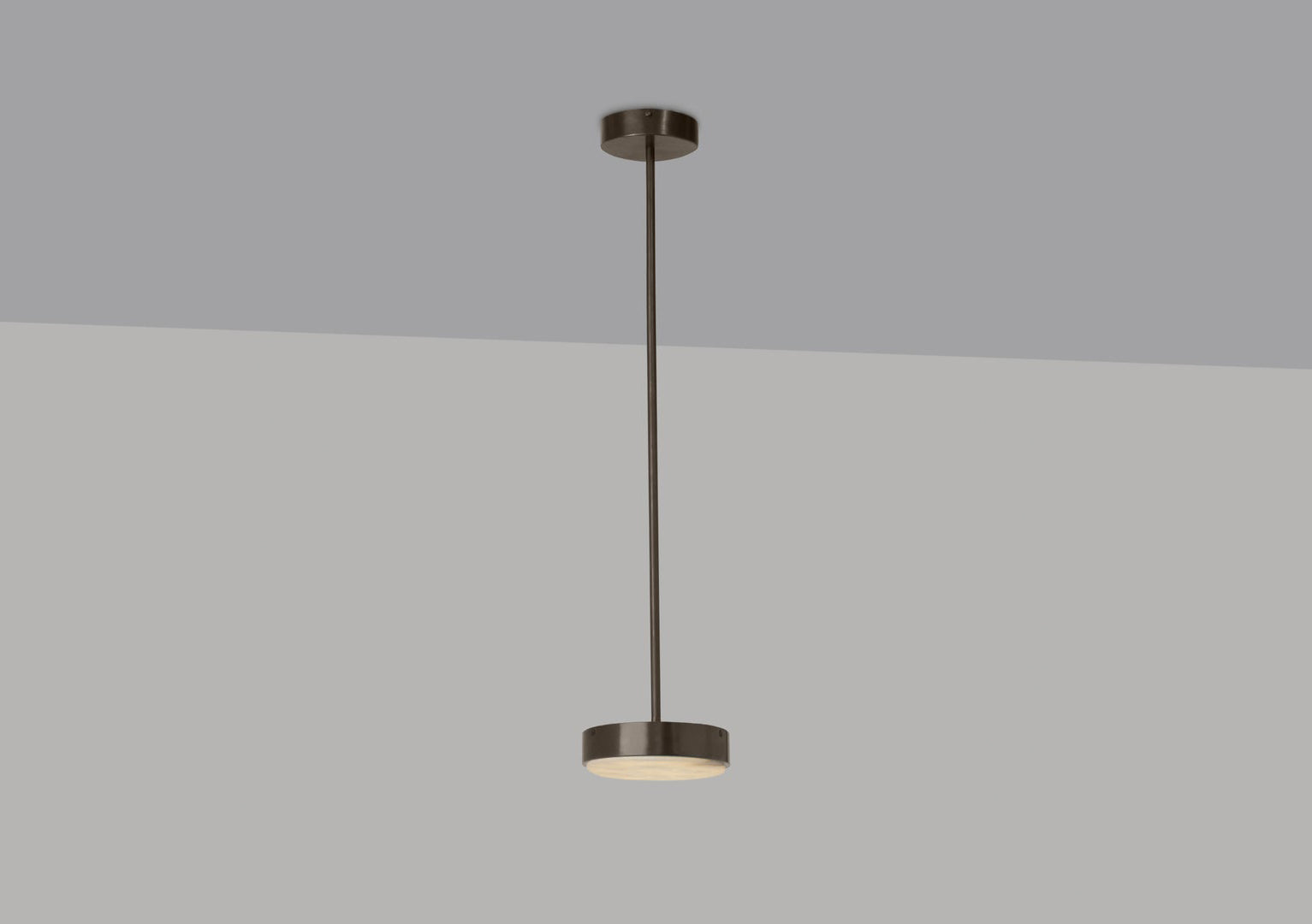 Anvers Small Pendant Lamp In Bronze With Honed Alabaster (Quick Ship)