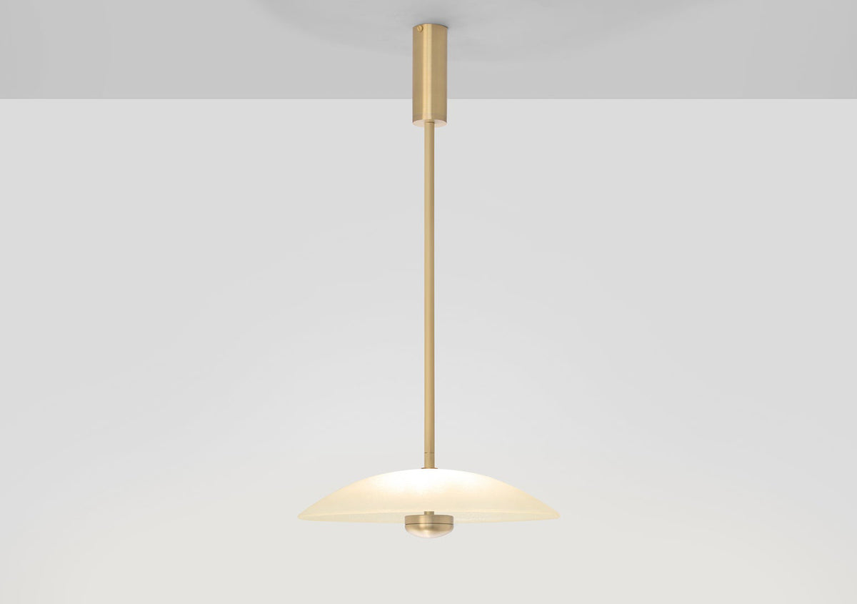 Cielo Small Pendant Lamp In Satin Brass (Quick Ship)