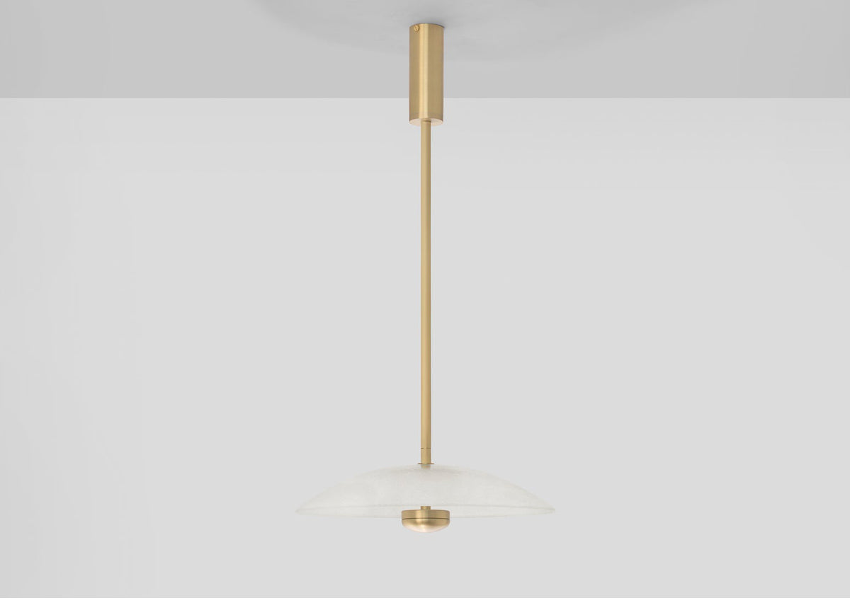 Cielo Small Pendant Lamp In Satin Brass (Quick Ship)