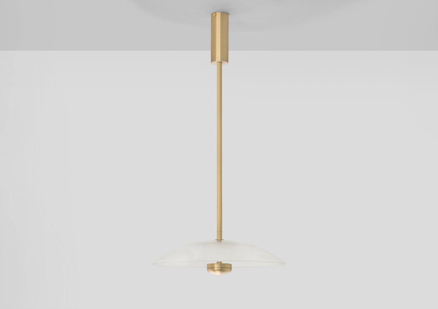 Cielo Small Pendant Lamp In Satin Brass (Quick Ship)