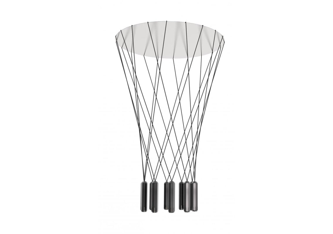 Brixton Cluster Graphite Pendant Lamp (Quick Ship)