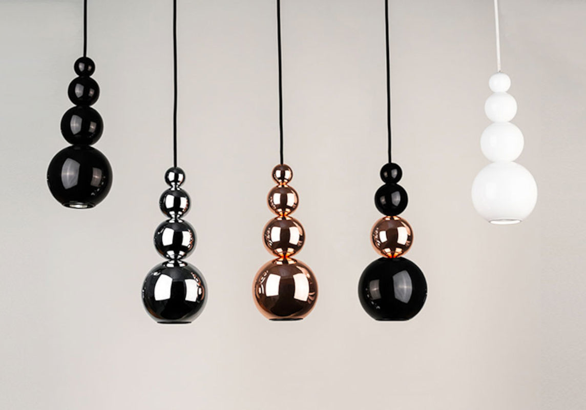 Bubble Black Pendant Lamp (Quick Ship)