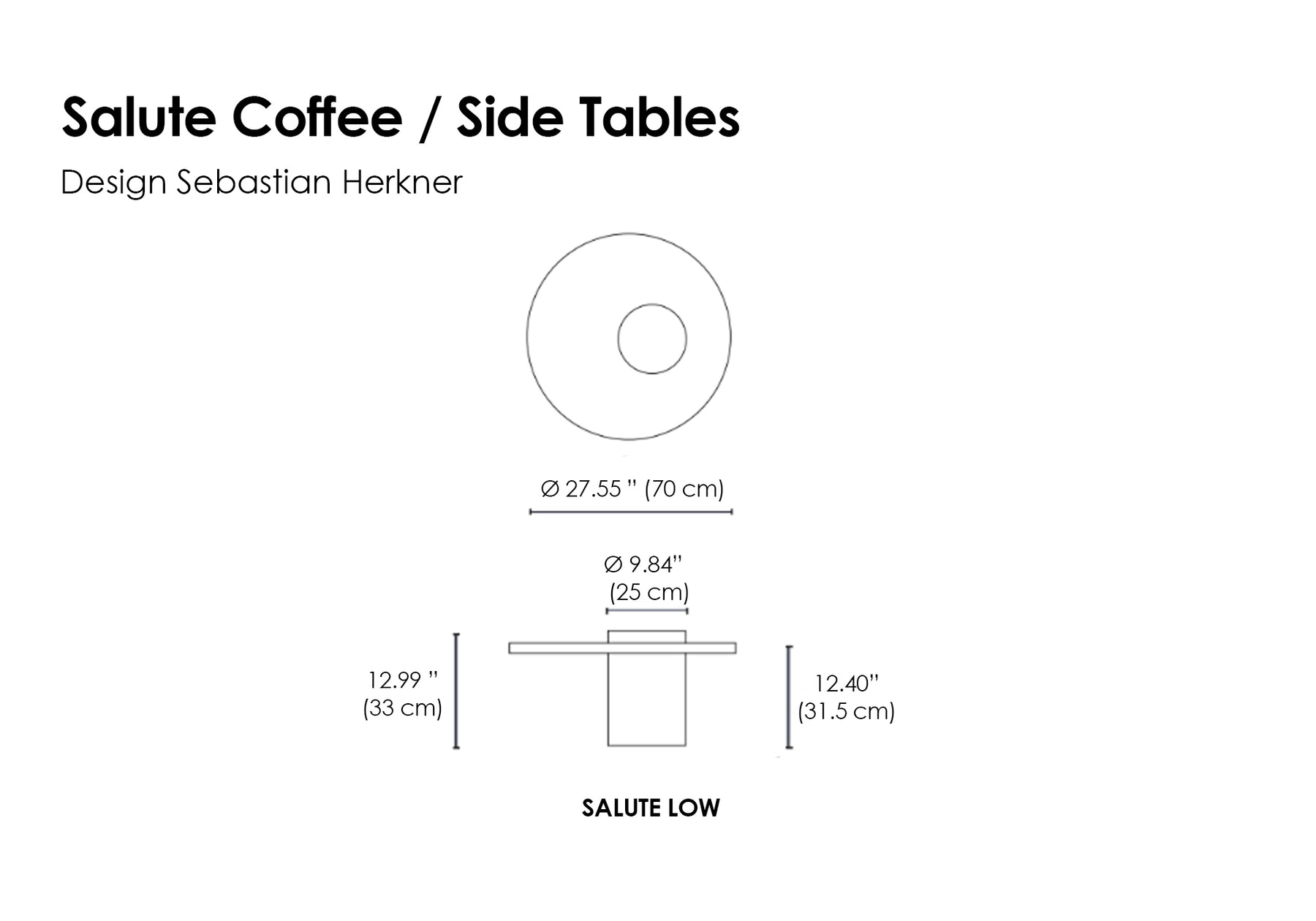 Salute Coffee / Side Tables