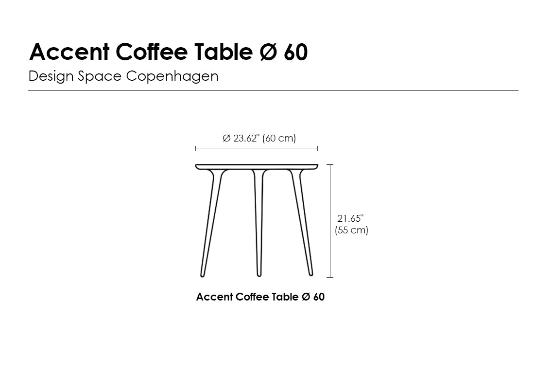 Accent Black Stained Coffee Table | L (Quick Ship)
