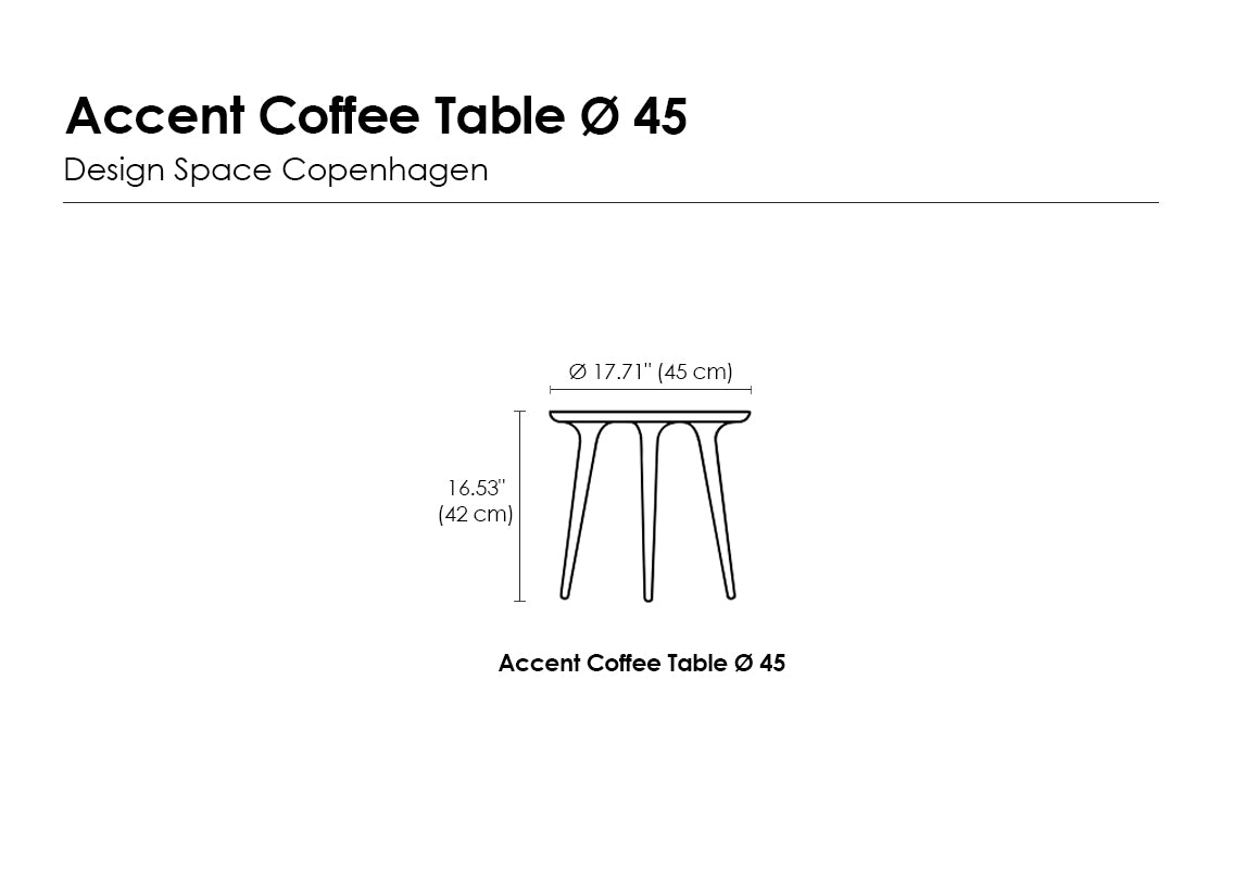 Accent Black Stained Coffee Table | S (Quick Ship)