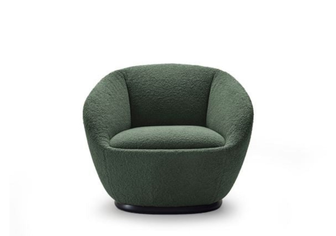 Naan Swivel Armchair - Acacia 15 Fabric (Quick Ship)