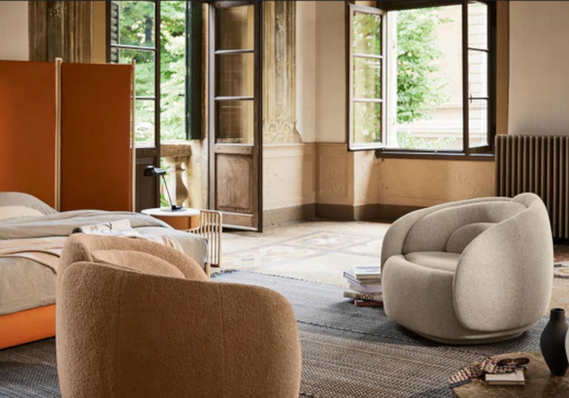 Peonia Armchair In Zea 01 Fabric (Quick Ship)
