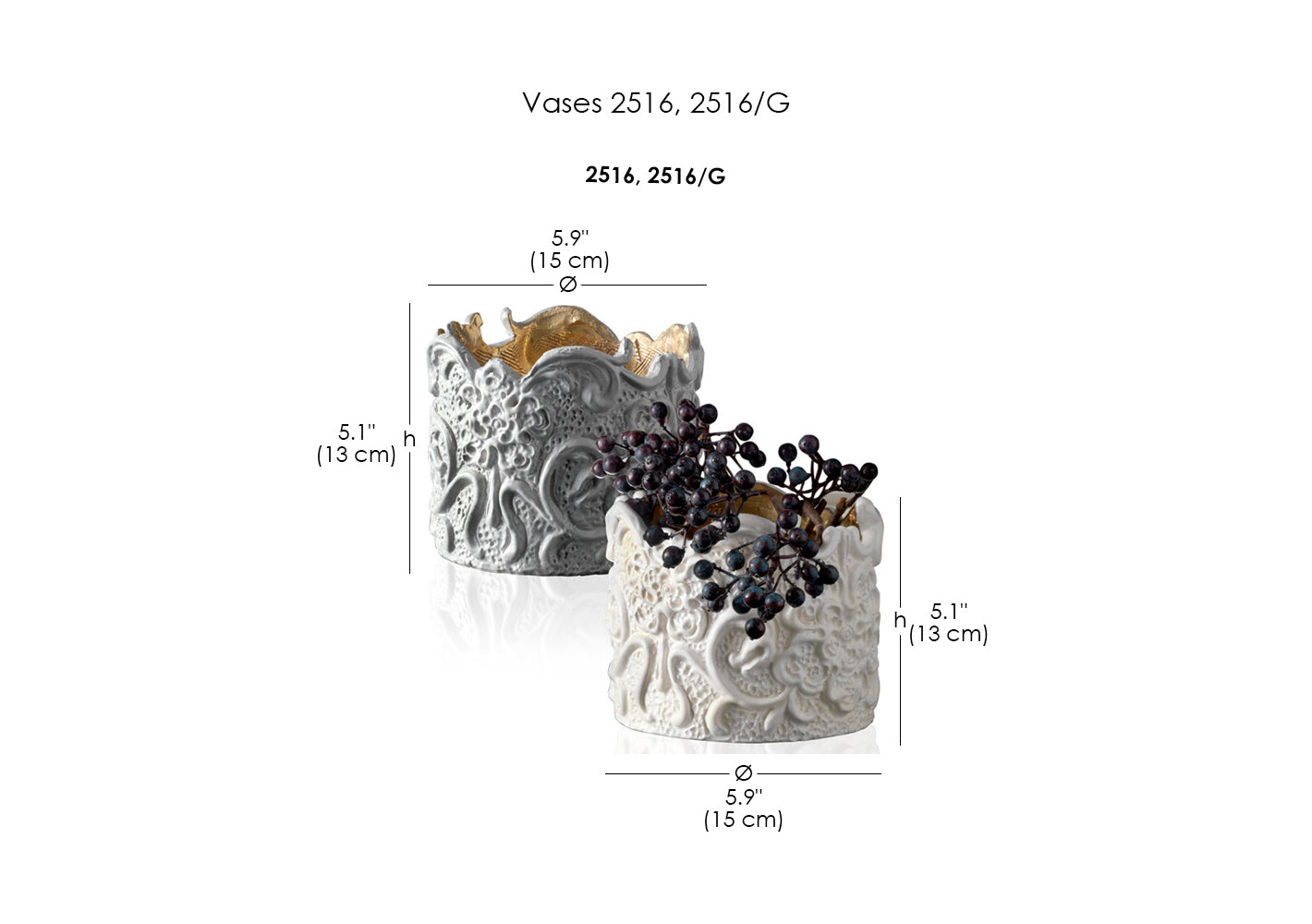 Vases 2516/G, 2516
