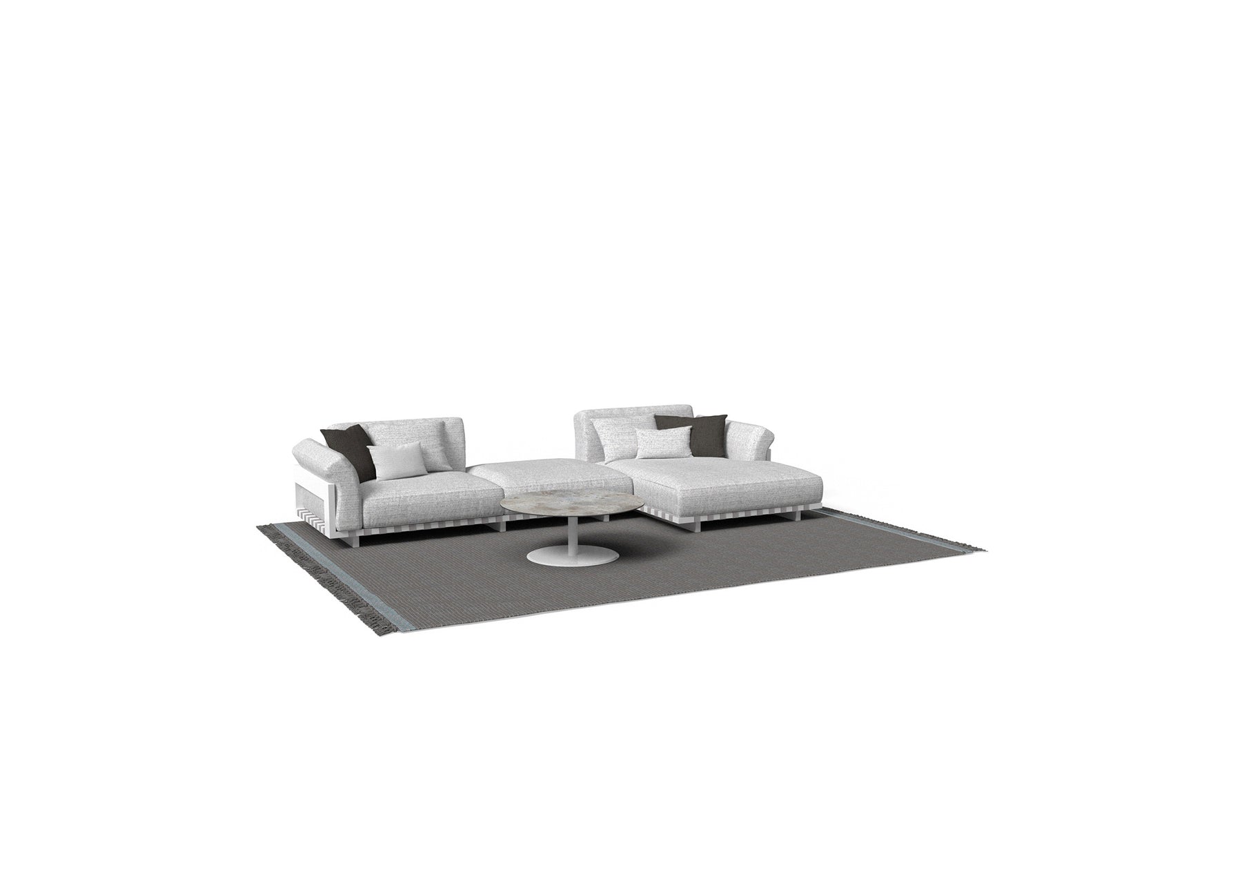 Argo//Alu Modular Sofa