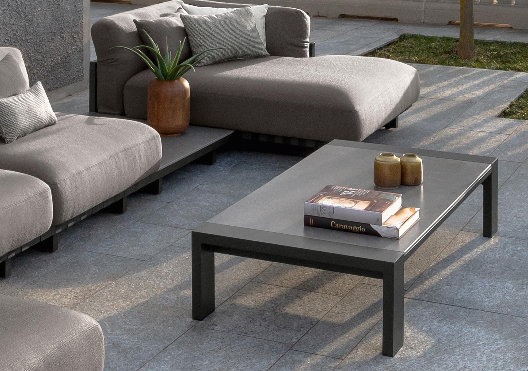 Argo//Alu Rectangular Coffee Table Big