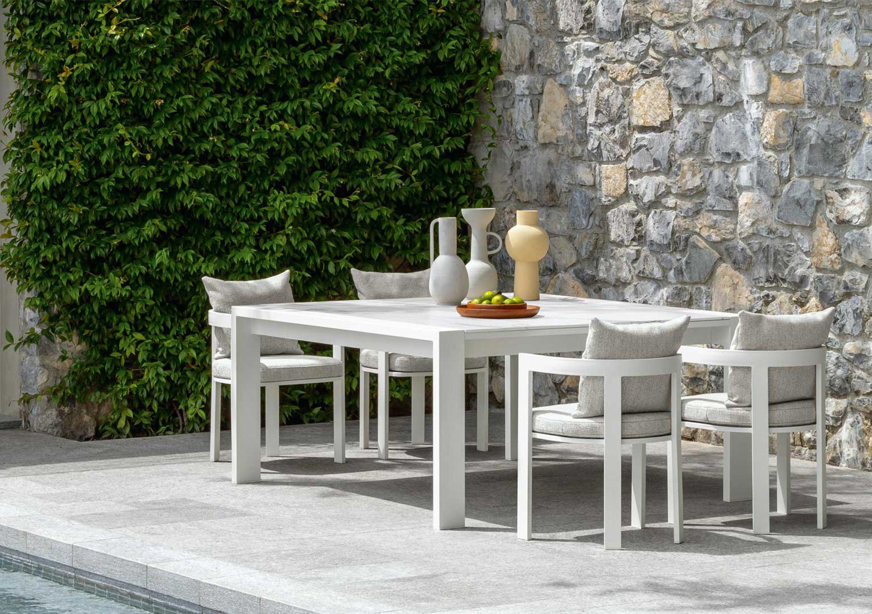 Argo//Alu Square Dining Table