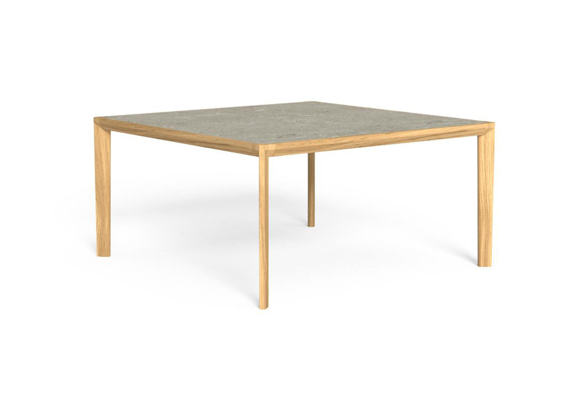Finish - Accoya Natural Teak Base Sand Limestone Top