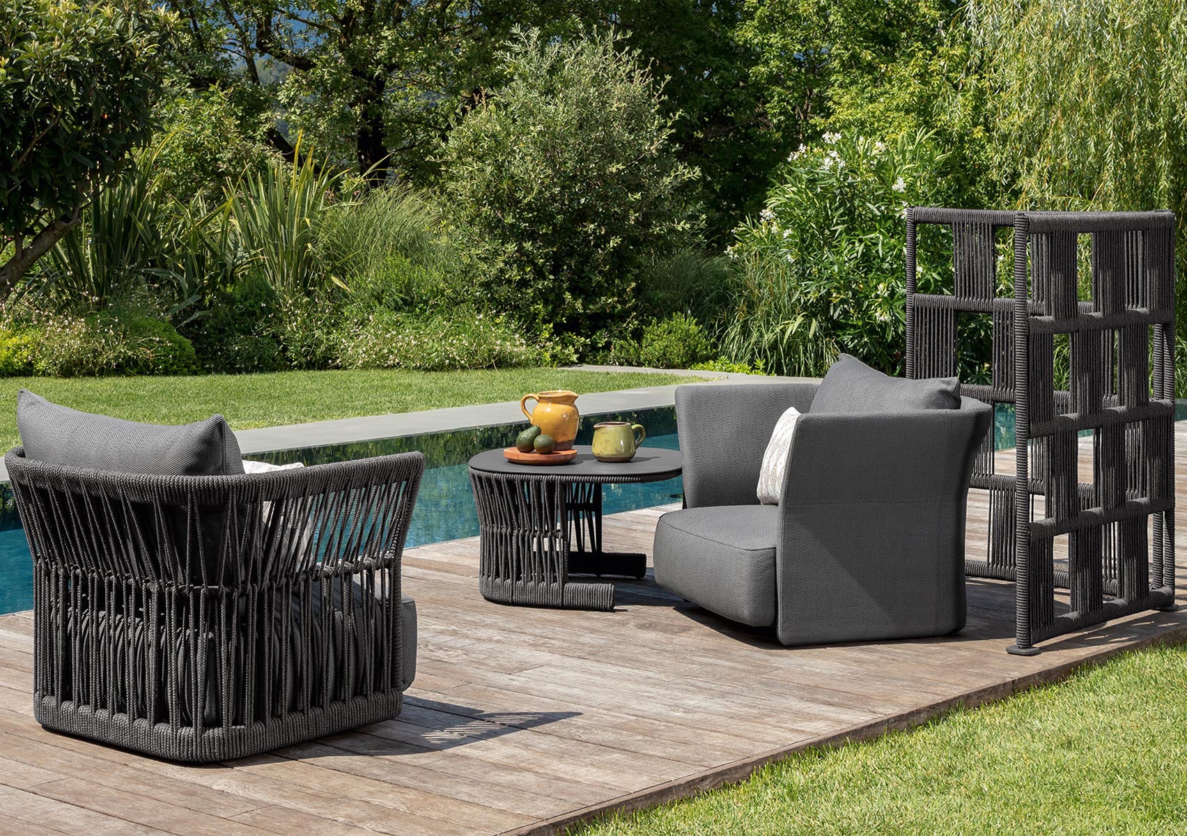 Cliff Fabric Lounge Armchair