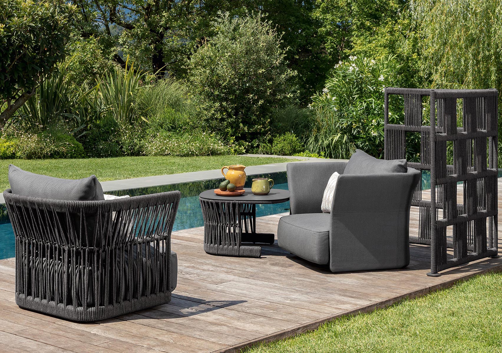 Cliff Lounge Armchair Backrest Rope