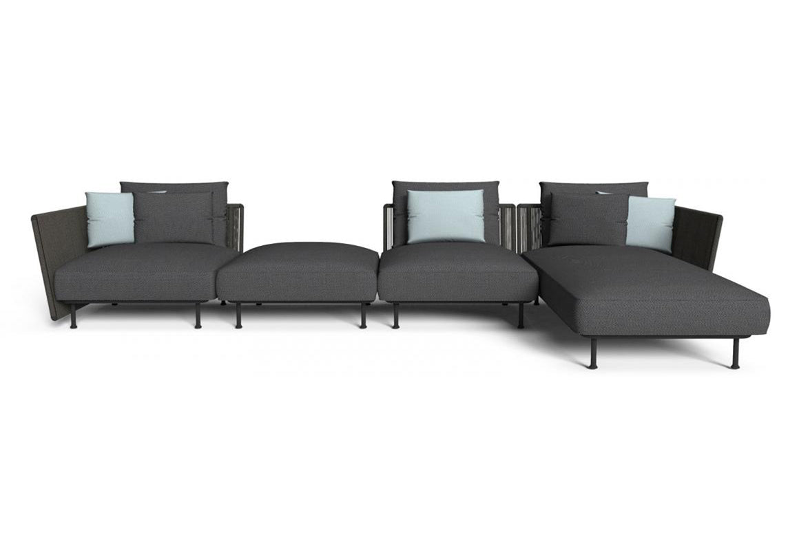 Finish - Graphite Frame Dark Gray Cushions