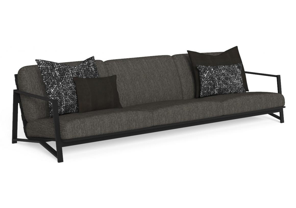 Finish - Graphite Frame Dark Gray Cushions