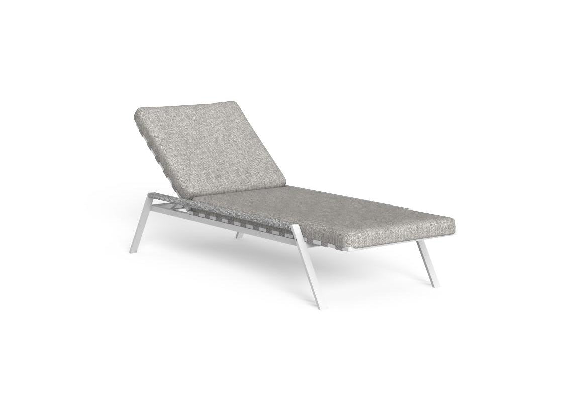 Finish - White Frame Light Gray Cushions