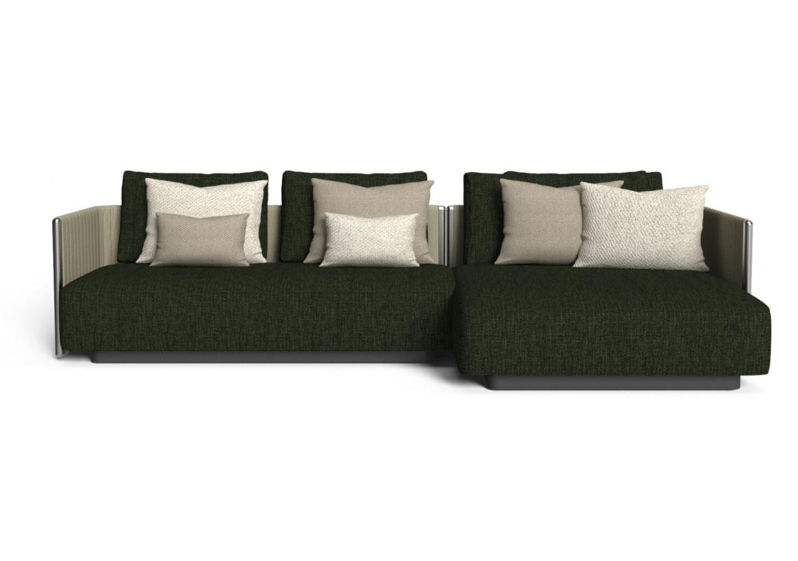 Finish - Inbox Frame Dark Green Cushions
