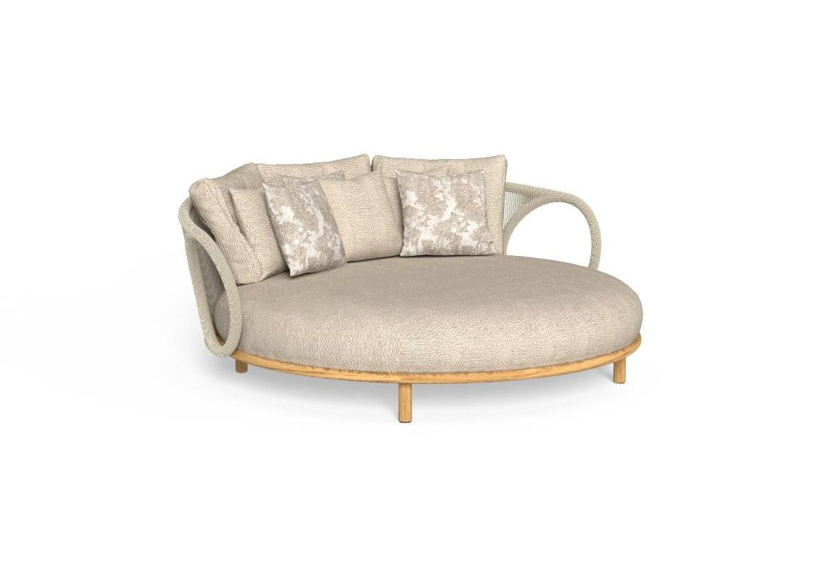 Finish - Natural Teak Frame Taupe Cushions