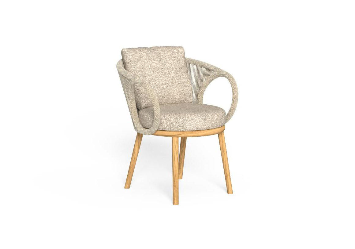 Finish - Natural Teak Frame Taupe Cushions