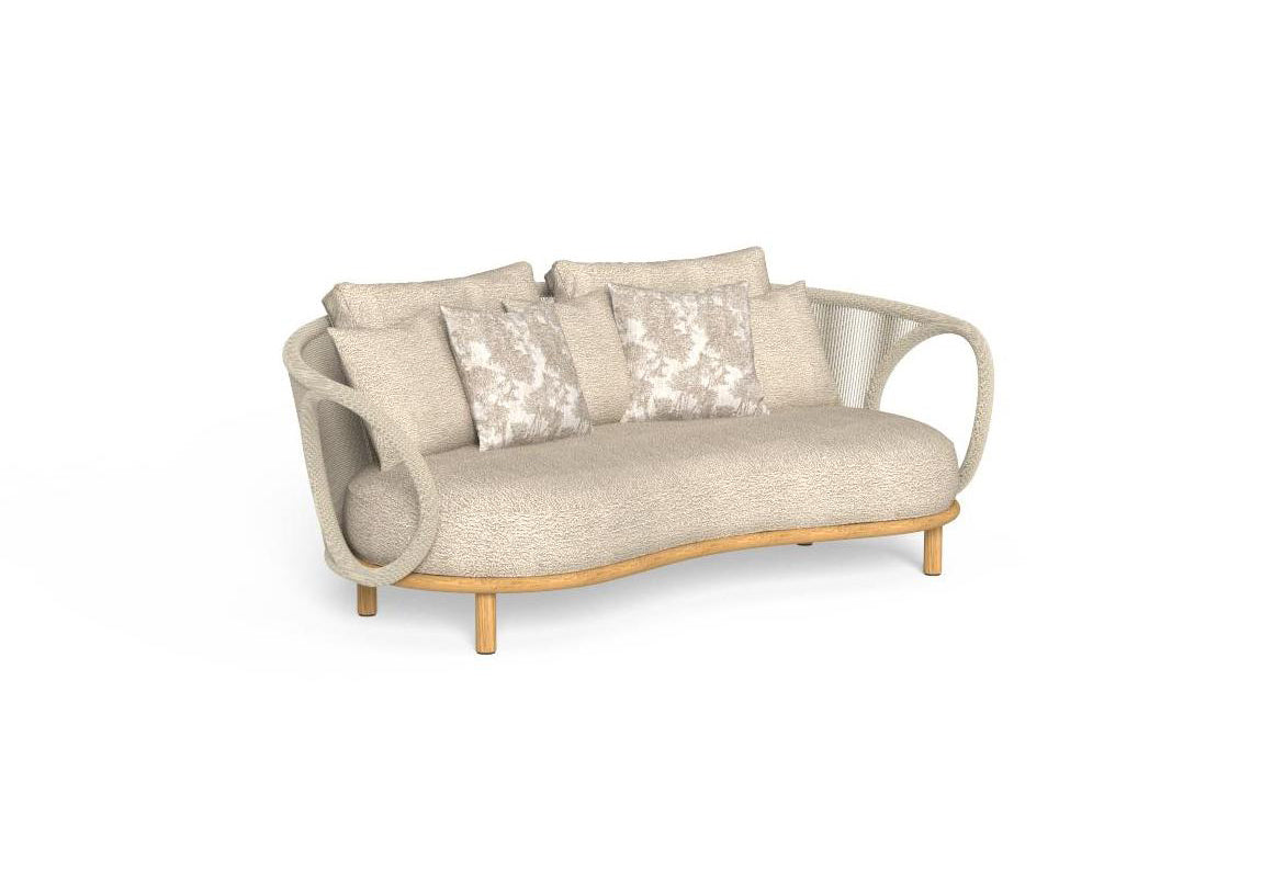 Finish - Natural Teak Frame Taupe Cushions