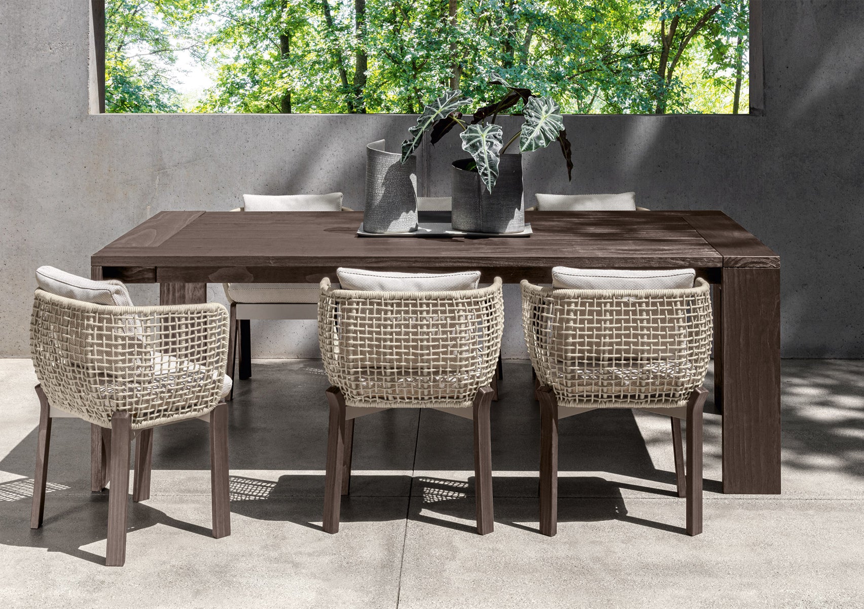 Argo//Wood Rectangular Dining Table Small