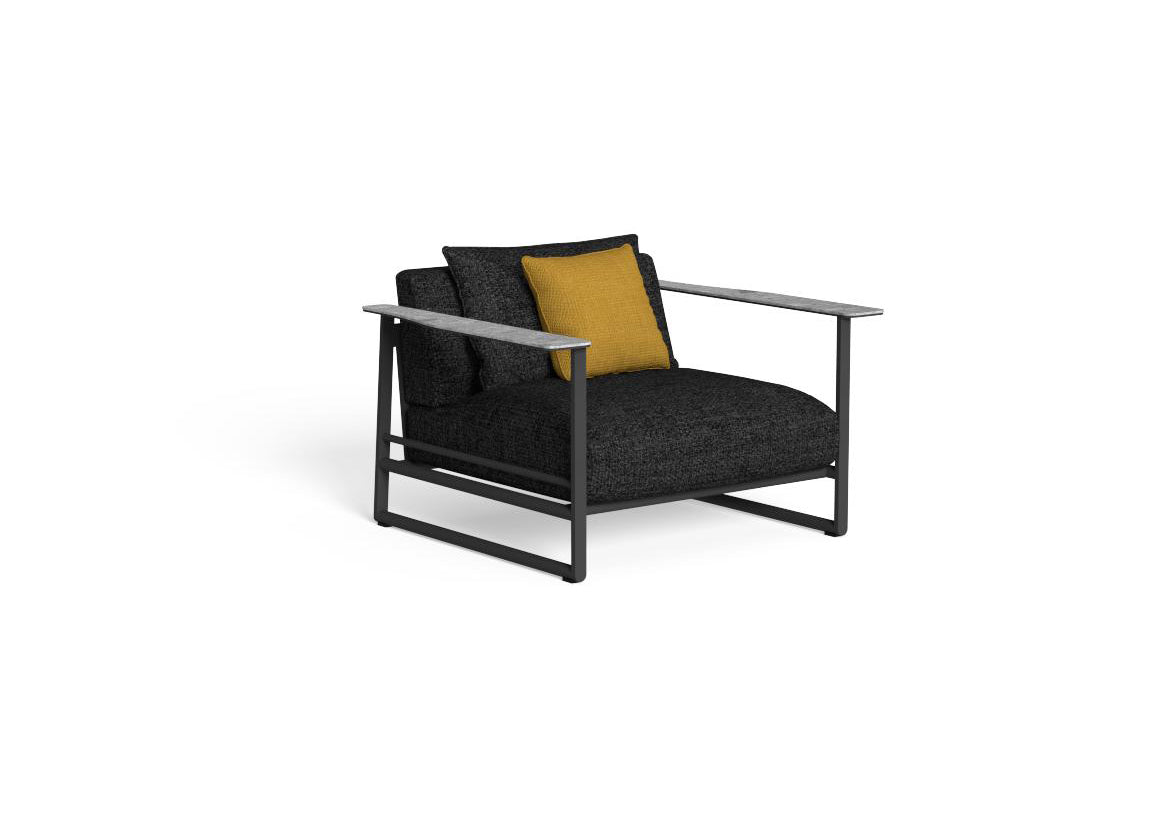 Finish - Graphite Frame Black Cushions