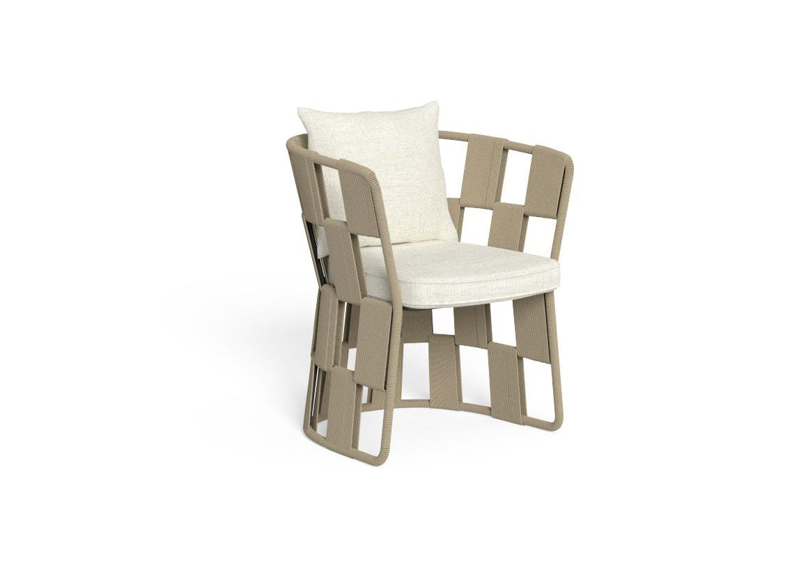 Finish - Beige Frame White Cushions
